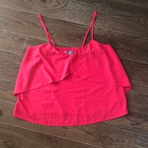 Hot pink spaghetti strap tank